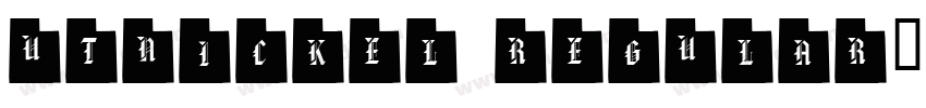 UTNickel Regular字体转换